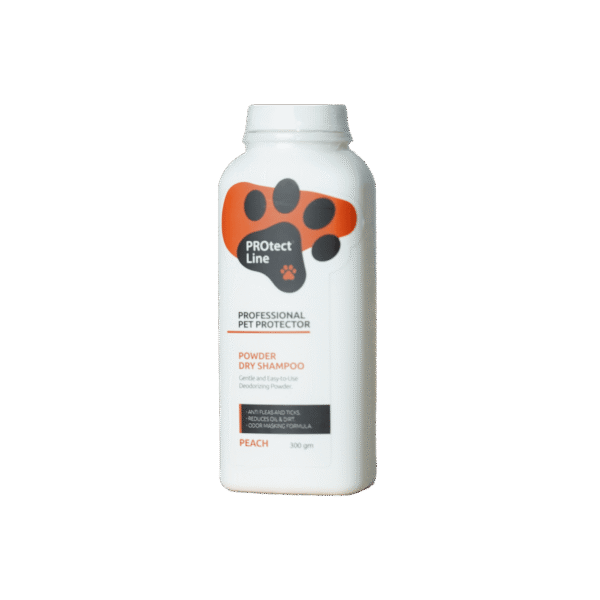 Protect line  Dry shampoo Anti-fleas-Ticks (Peach Scent)