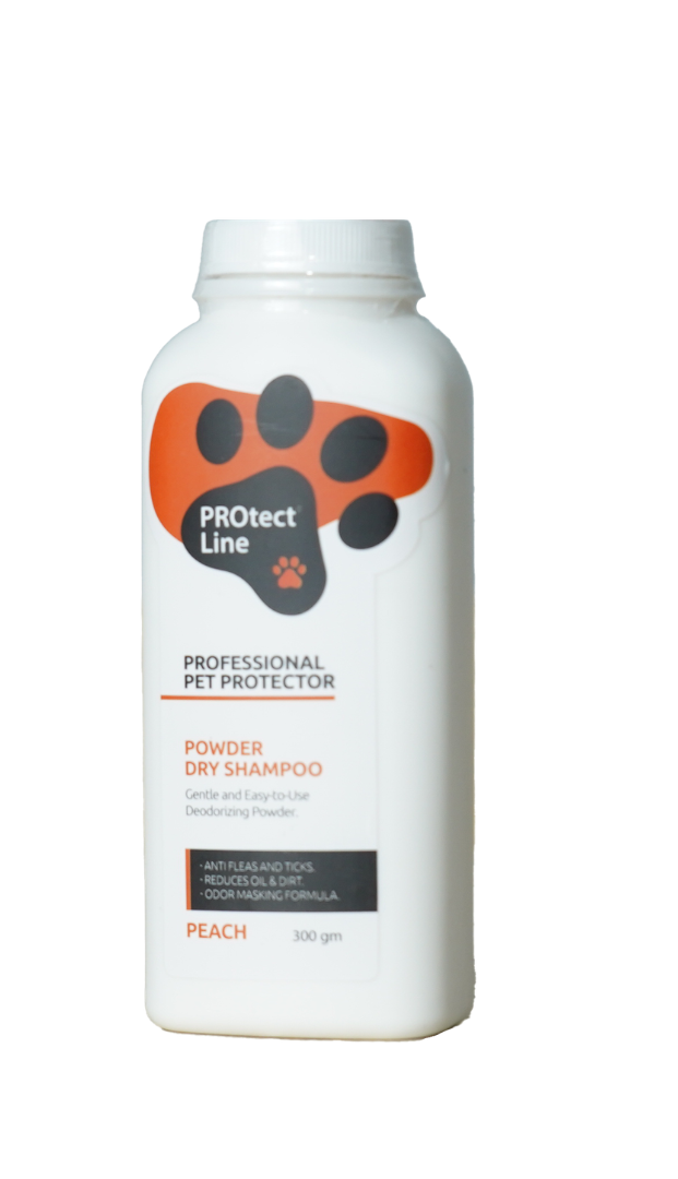 Untitled design (12) Protect line Dry shampoo Anti-fleas-Ticks (Peach Scent) - الصورة 1