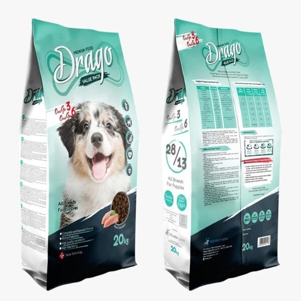 Drago Premium Food All Breeds For Adult Puppies With Chicken 20 KG