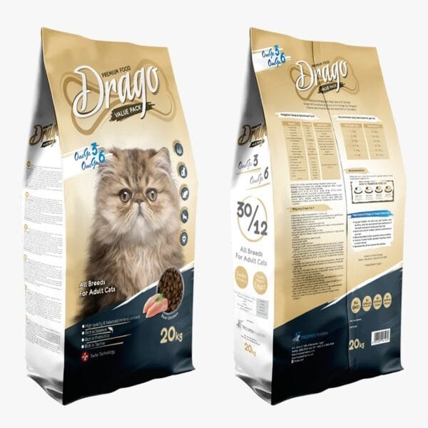 Drago Dry Food For Adult Cats – All Breeds 20kg