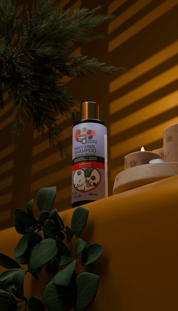 ⁦Protect line shampoo Panthenol Anti fleas-Ticks ( Fell Noblness scent)⁩ - الصورة ⁦2⁩