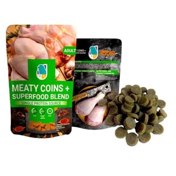 Meaty Coins Adult Dog Treats with DUCK - 80gm