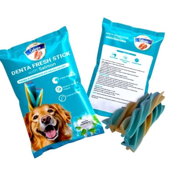 Denta Fresh Sticks with SALMON - 4 Sticks