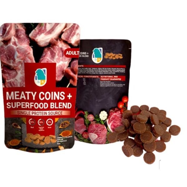 Meaty Coins Adult Dog Treats with BEEF - 80gm