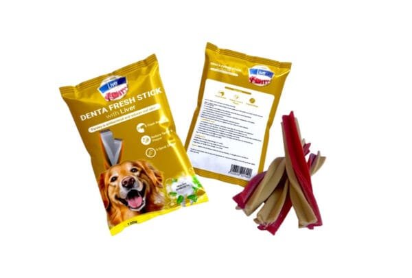 Denta Fresh Sticks with LIVER - 4 Sticks