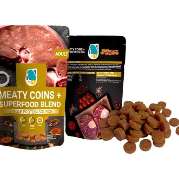 Meaty Coins Adult Dog Treats with LIVER - 80gm