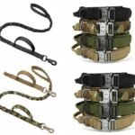 Tactical K9 Nylon Collar & Bungee Leash Set