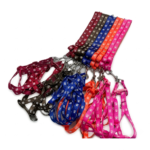 Medium Polka Dot Dog Harness & Leash Set by piece