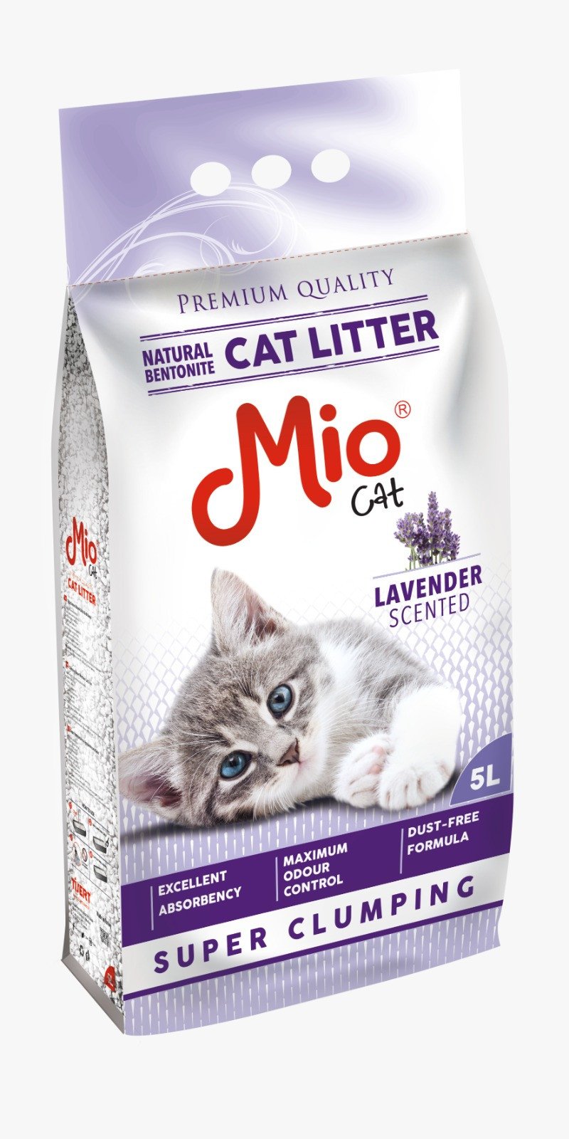 11471717959109 Mio Cat Super Clumping Cat Litter - Lavender 5L - الصورة 1