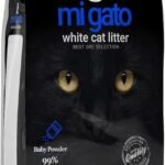 Migato Cat Litter - White Cat Litter - Multiple Scents - 10 L (Baby Powder)