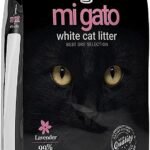 Migato Cat Litter - White Cat Litter - Cat Care - Cat Sand - Multiple Scents - 5L (Lavander)