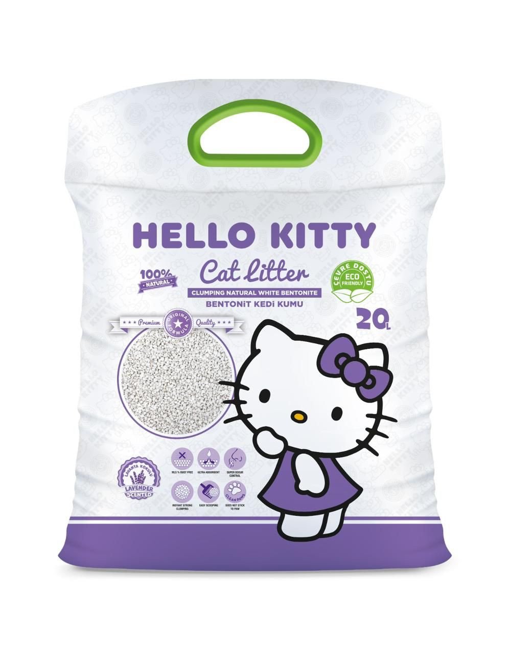 91831717963773 Hello Kitty Clumping Cat Litter - Lavender 20L - الصورة 1